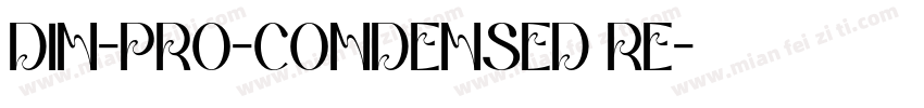 DIN-PRO-CONDENSED RE字体转换